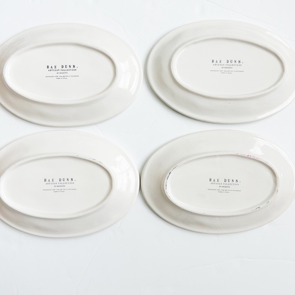 Rae Dunn Set of Sea Life Small Serving Plates - Picture 2 of 2